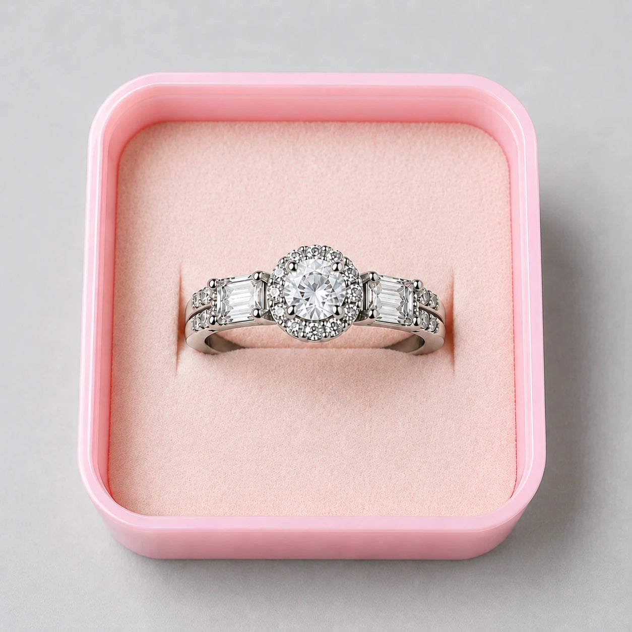 Regal Solitaire Crystal Ring
