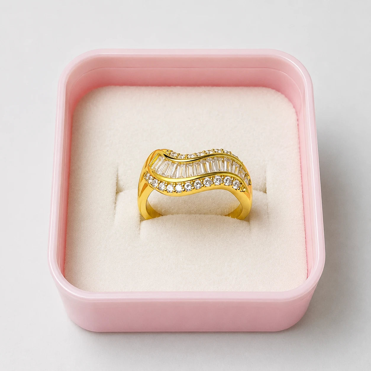 Wave Crystal Ring