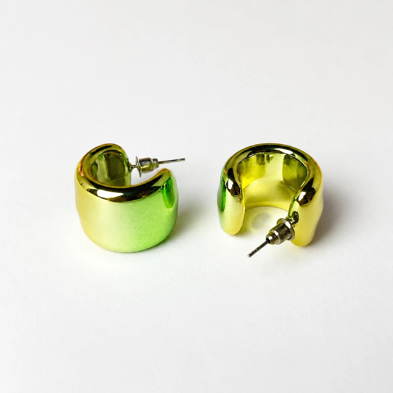 Aurora Gradient Cuff Hoop Stud Earrings