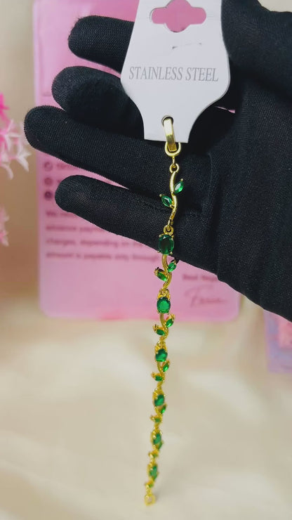 Tulip Bracelet Stainless - Green